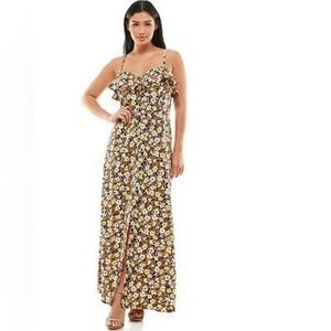 Dark floral maxi dress - Perfect year round!
